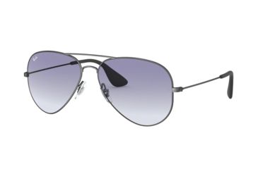 Image of Ray-Ban RB3558 Single Vision Prescription Sunglasses, 58mm, Matte Black Antique, RB3558-913919-58-SV