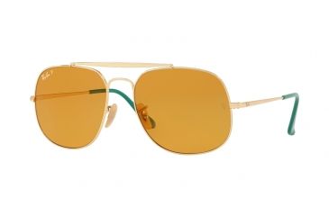 Image of Ray-Ban THE GENERAL RB3561 Bifocal Prescription Sunglasses RB3561-9105N9-57 - Lens Diameter 57 mm, Frame Color Gold