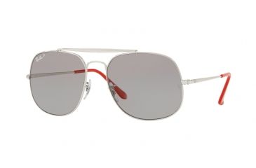 Image of Ray-Ban THE GENERAL RB3561 Bifocal Prescription Sunglasses RB3561-9108P2-57 - Lens Diameter 57 mm, Frame Color Silver