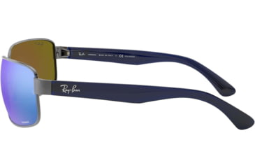 Image of Ray-Ban RB3566CH Sunglasses 004/A1-65 - Gunmetal Frame, Green Mir Blue Polar Avi Lenses