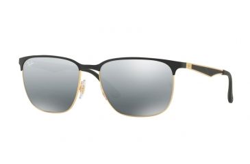 Image of Ray-Ban RB3569 Bifocal Prescription Sunglasses RB3569-187-88-59 - Lens Diameter 59 mm, Frame Color Gold Top Black