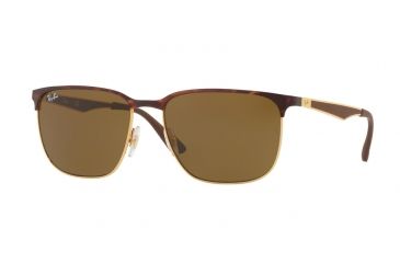 Image of Ray-Ban RB3569 Bifocal Prescription Sunglasses RB3569-900873-59 - Lens Diameter 59 mm, Frame Color Gold Top Shiny Havana