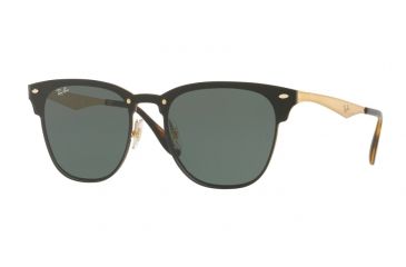 Image of Ray-Ban RB3576N Sunglasses 043/71-41 - Brusched Gold Frame, Dark Green Lenses