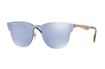Image of Ray-Ban RB3576N Sunglasses 90391U-41 - Brusched Copper Frame, Dark Violet Mirror Silver Lenses
