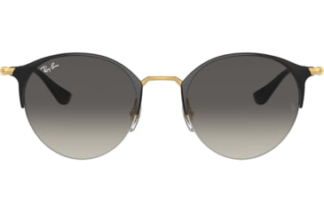 Image of Ray-Ban RB3578 Sunglasses 187/11-50 - Gold/top Shiny Black Frame, Light Grey Gradient Dark Grey Lenses
