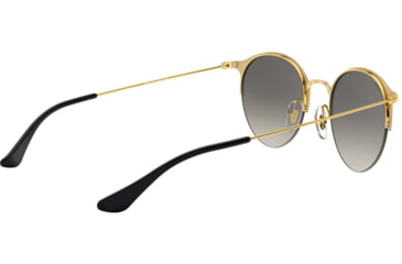 Image of Ray-Ban RB3578 Sunglasses 187/11-50 - Gold/top Shiny Black Frame, Light Grey Gradient Dark Grey Lenses