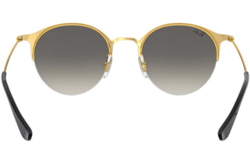 Image of Ray-Ban RB3578 Sunglasses 187/11-50 - Gold/top Shiny Black Frame, Light Grey Gradient Dark Grey Lenses