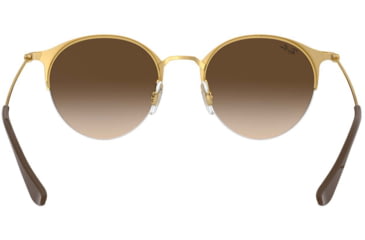 Image of Ray-Ban RB3578 Sunglasses 900913-50 - Gold Top Brown Frame, Brown Gradient Dark Brown Lenses