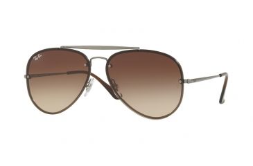 Image of Ray-Ban BLAZE AVIATOR RB3584N Single Vision Prescription Sunglasses RB3584N-004-13-58 - Lens Diameter 58 mm, Frame Color Gunmetal