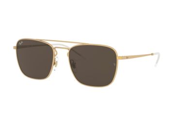 Image of Ray-Ban RB3588 Progressive Prescription Sunglasses, 55mm, Gold, RB3588-901373-55-PRO
