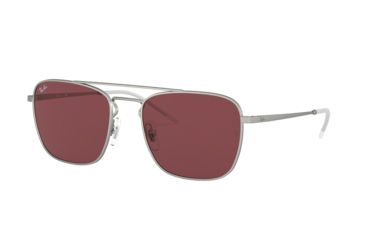 Image of Ray-Ban RB3588 Progressive Prescription Sunglasses, 55mm, Silver, RB3588-911675-55-PRO