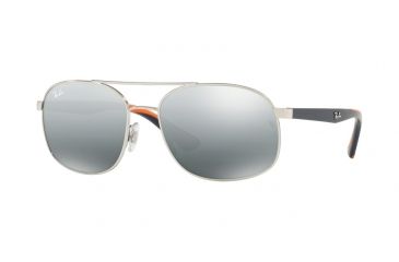 Image of Ray-Ban RB3593 Sunglasses 910188-58 - Silver Frame, Grey Mirror Silver Gradient Lenses