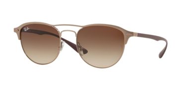 Image of Ray-Ban RB3596 Sunglasses 909213-54 - Light Brown On Top Matte Frame, Brown Gradient Dark Brown Lenses