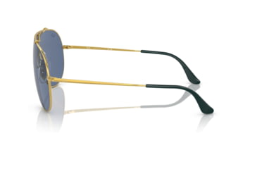 Image of Ray-Ban RB3597 Wings Sunglasses - Men's, Legend Gold Frame, Dark Blue Lens, 33, RB3597-924580-33
