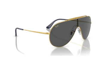 Image of Ray-Ban RB3597 Wings Sunglasses - Mens, Legend Gold Frame, Dark Grey Lens, 33, RB3597-924687-33