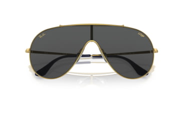 Image of Ray-Ban RB3597 Wings Sunglasses - Mens, Legend Gold Frame, Dark Grey Lens, 33, RB3597-924687-33