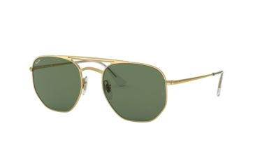 Image of Ray-Ban RB3609 Sunglasses 914071-54 - Demi Gloss Gold Frame, Green Lenses