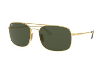 Image of Ray-Ban RB3611 Progressive Prescription Sunglasses, 60mm, Gold, RB3611-001-31-60-PRO