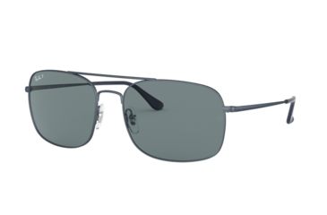Image of Ray-Ban RB3611 Progressive Prescription Sunglasses, 60mm, Blue, RB3611-9169S2-60-PRO