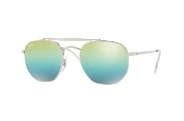 Image of Ray-Ban THE MARSHAL RB3648 Single Vision Prescription Sunglasses RB3648-003-I2-54 - Lens Diameter 54 mm, Frame Color Silver