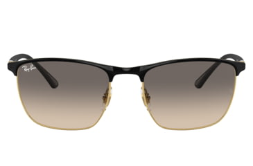 Image of Ray-Ban RB3686 Sunglasses, Black On Arista Frame, Clear Gradient Grey Lens, 57, RB3686-187-32-57