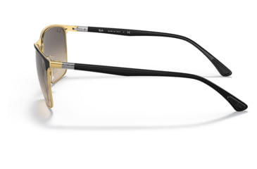Image of Ray-Ban RB3686 Sunglasses, Black On Arista Frame, Clear Gradient Grey Lens, 57, RB3686-187-32-57