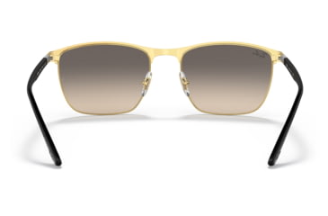 Image of Ray-Ban RB3686 Sunglasses, Black On Arista Frame, Clear Gradient Grey Lens, 57, RB3686-187-32-57