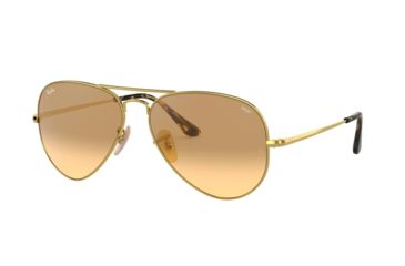 Image of Ray-Ban RB3689 Bifocal Prescription Sunglasses, 58mm, Gold, RB3689-9150AC-58-BI