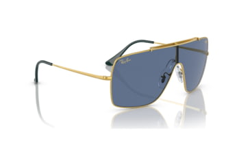 Image of Ray-Ban RB3697 Wings II Sunglasses - Mens, Legend Gold Frame, Dark Grey Lens, 35, RB3697-924687-35