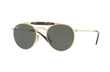 Image of Ray-Ban RB3747 Sunglasses 001-50 - Arista Frame, Crystal Green Lenses