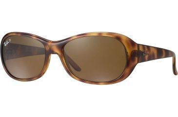 Image of Ray-Ban RB4061 Sunglasses Styles - Havana Frame w/ Crystal Brown Polarized 55 mm Diameter Lenses, 642-57-5515