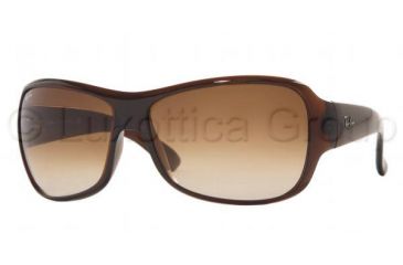 Image of Ray-Ban RB4097 Sunglasses Styles, Dark Brown Frame w/ Brown Gradient 63 mm Diameter Lenses, 714-13-6314