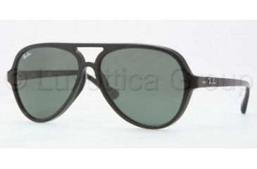 Image of Ray-Ban RB4125F Sunglasses 901/71-5913 - Black Frame, Green Lenses