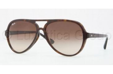 Image of Ray-Ban RB4125F Sunglasses 902/13-5913 - Dark Havana Frame, Brown Gradient Lenses