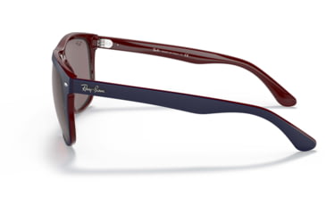Image of Ray-Ban RB4147 Standard Sunglasses, Violet Lenses, Matte Blue On Brown, 60, RB4147-65697N-60