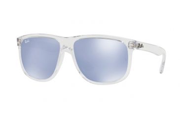 Image of Ray-Ban RB4147 Sunglasses 63251U-60 - Trasparent Frame, Blue Flash Silver Lenses