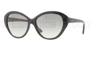 Image of Ray-Ban RB4163 Sunglasses 601/32-5515 - Black Crystal Gray Gradient