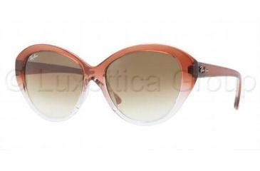 Image of Ray-Ban RB4163 Sunglasses 840/51-5515 - Brown Gradient/Transpare Crystal Brown Gradient