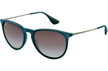 Image of Ray-Ban RB4171 Sunglasses 60028G-5418 - Blue Rubber Frame, Gradient Grey Lenses