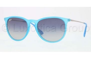 Image of Ray-Ban RB4171 Sunglasses 60234L-5418 - Rubber Azure Frame, Gradient Blue Lenses
