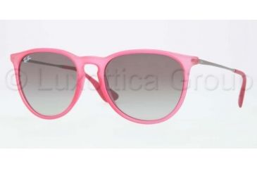 Image of Ray-Ban RB4171 Sunglasses 602711-5418 - Transparent Coral Rubber Frame, Grey Gradient Lenses