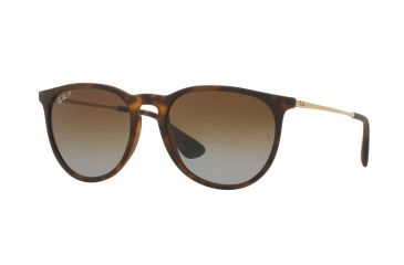 Image of Ray-Ban RB4171 Sunglasses 6246T5-54 - Matte Havana Frame, Brown Gradient Polar Lenses