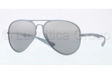 Image of Ray-Ban RB4180 Sunglasses 601788-5913 - Silver Frame, Gray Silver Mirror Gradient Lenses