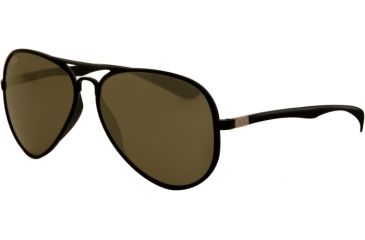 Image of Ray-Ban RB4180 Sunglasses 601S71-5813 - Matte Black Frame, Green Lenses