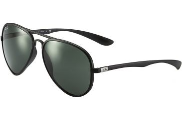 Image of Ray-Ban RB4180 Sunglasses 601S71-5913 - Matte Black Frame, Green Lenses