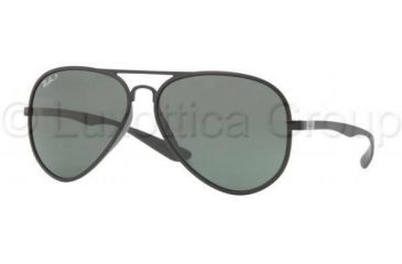 Image of Ray-Ban RB4180 Sunglasses 601S9A-5913 - Matte Black Frame, Green Lenses