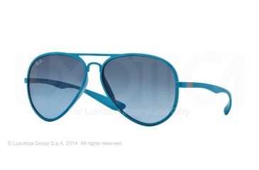 Image of Ray-Ban RB4180 Sunglasses 60848F-58 - Metallized Azure Frame, Blue Gradient Lenses