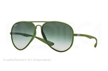 Image of Ray-Ban RB4180 Sunglasses 60868E-58 - Metallized Green Frame, Green Gradient Lenses