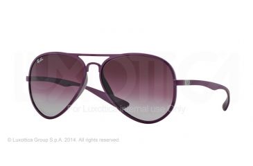Image of Ray-Ban RB4180 Sunglasses 60874Q-58 - Metallized Violet Frame, Grey Gradient Dark Violet Lenses