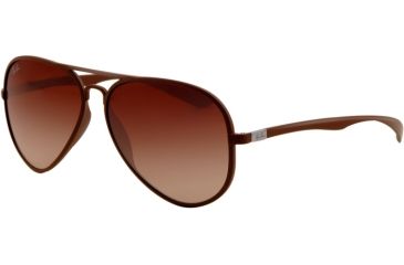 Image of Ray-Ban RB4180 Sunglasses 881/13-5813 - Matte Brown Frame, Brown Gradient Lenses